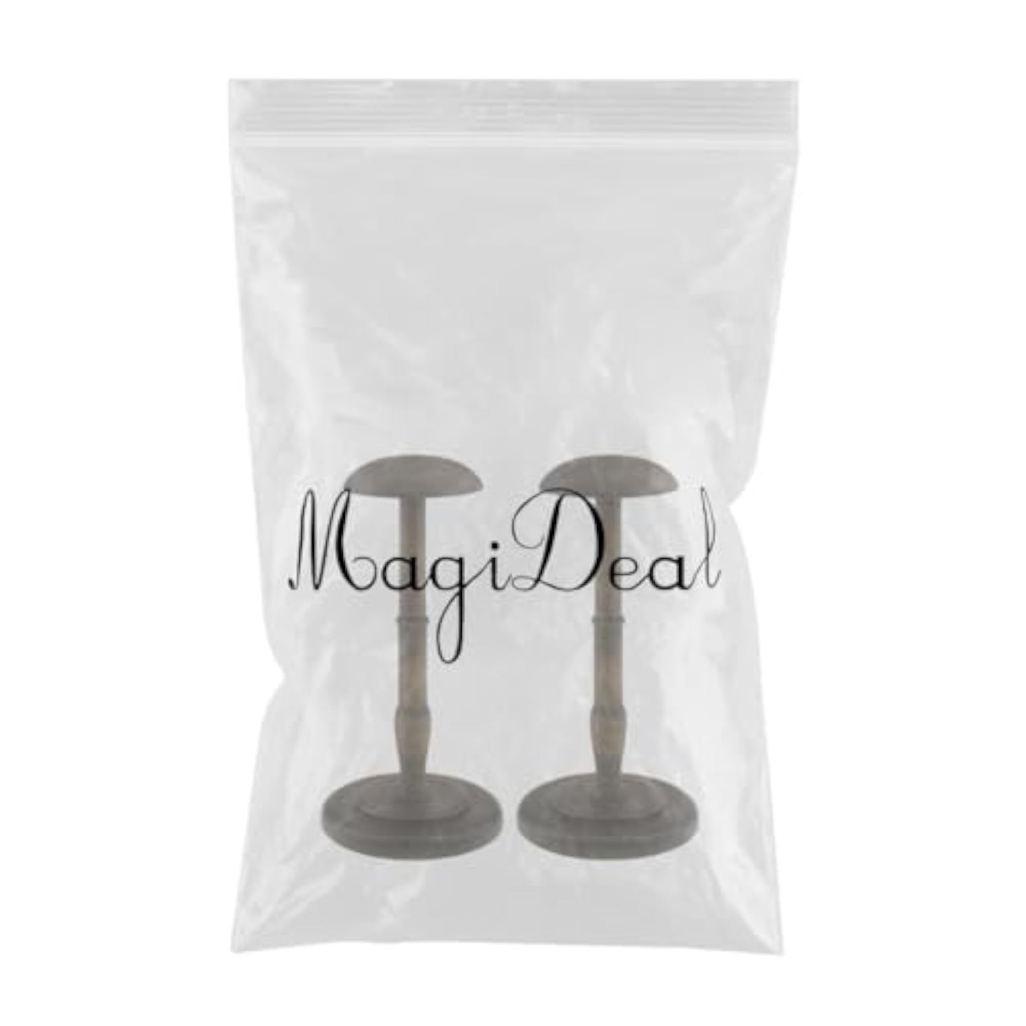 2 Pcs Dome Shaped Wooden Cap Hat Holder Display Stand